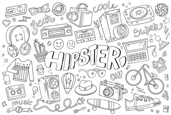 Hipster vector elements