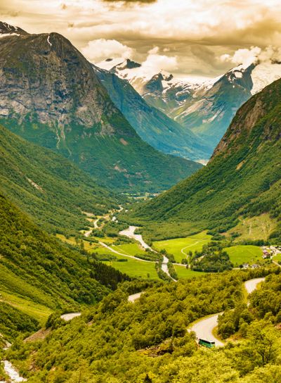 Mountains view from Gamle Strynefjellsvegen Norway