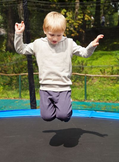 Jumping boy