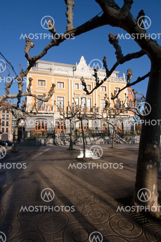Square in Portugalete, Bizkaia, Spain