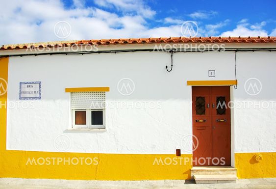 Alentejo alueen perinteisen talon.