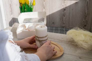 Tutorial How to make Easter table decoration with egg...