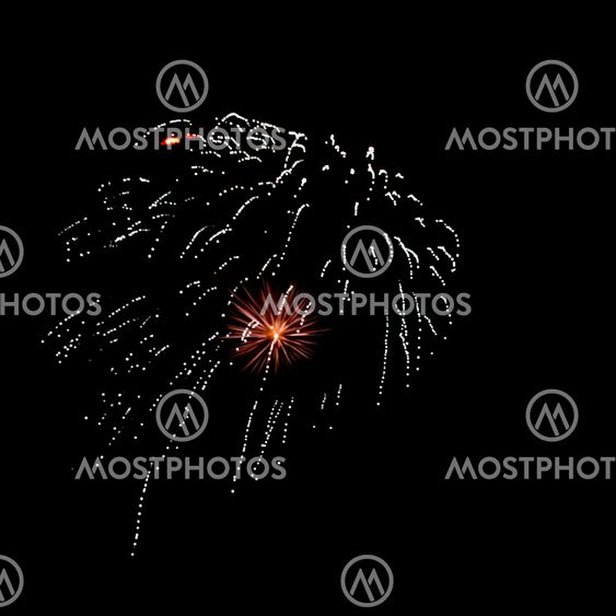 fireworks on black background