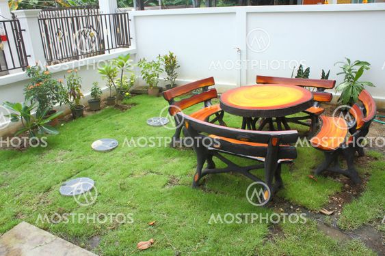 chair in the home garden
