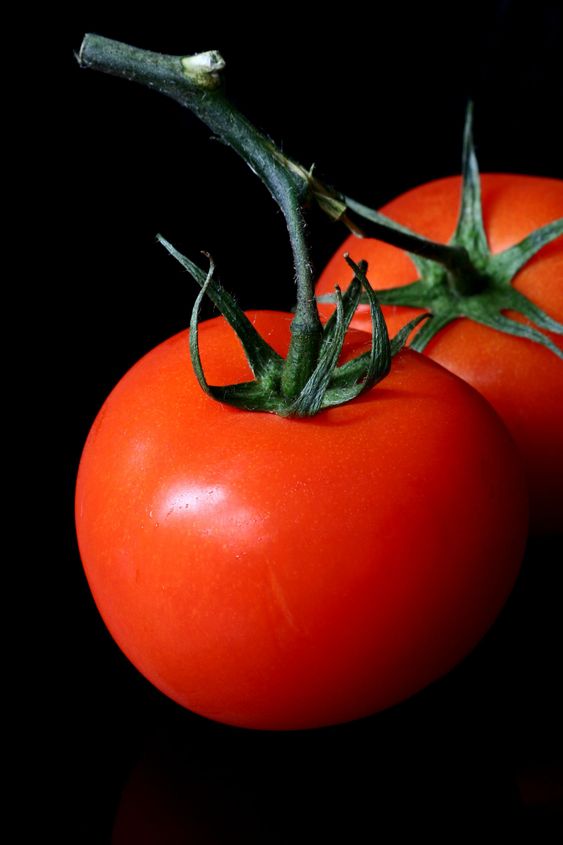 two red tomatoes