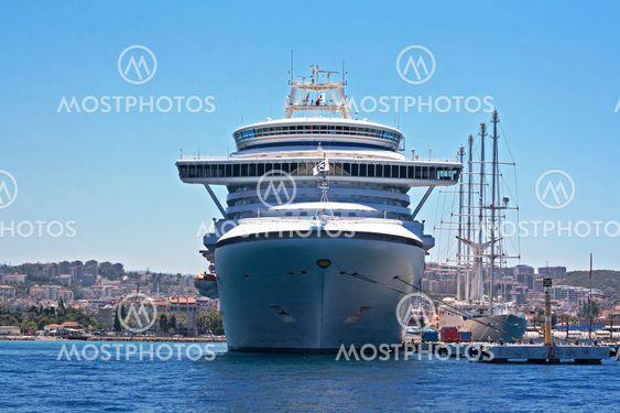 KUSADASI TURKEY 22ND JULY 2015. Emerald Princess part of...