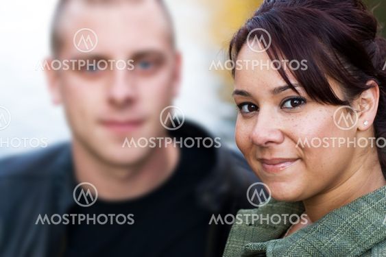 Smiling Couple Outdoors
