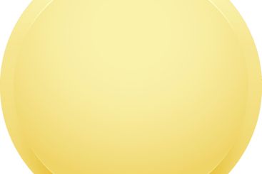 Smooth yellow round button with gradient background...