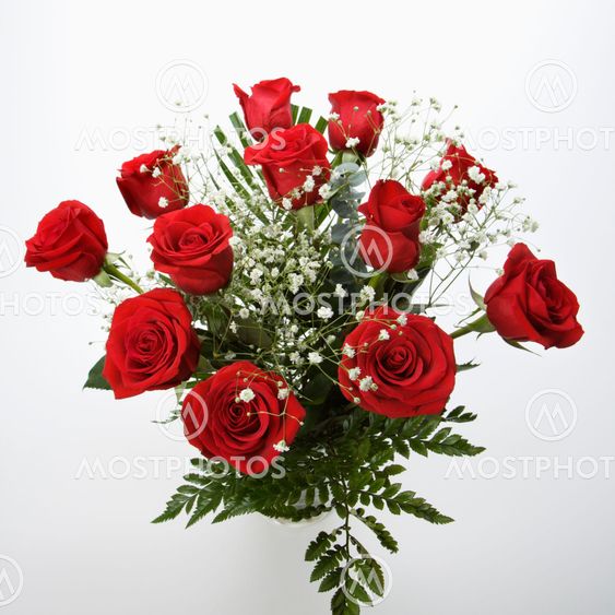 Bouquet of red roses.