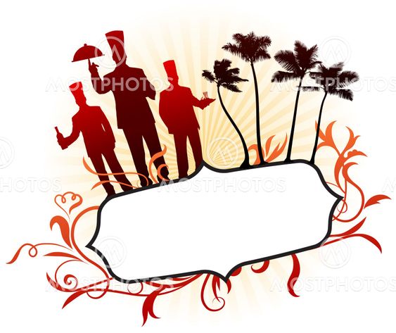 Chefs on abstract frame background