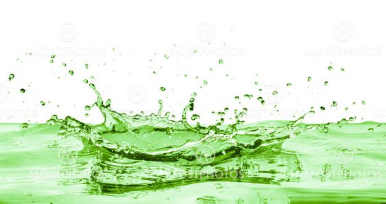 green liquid splash