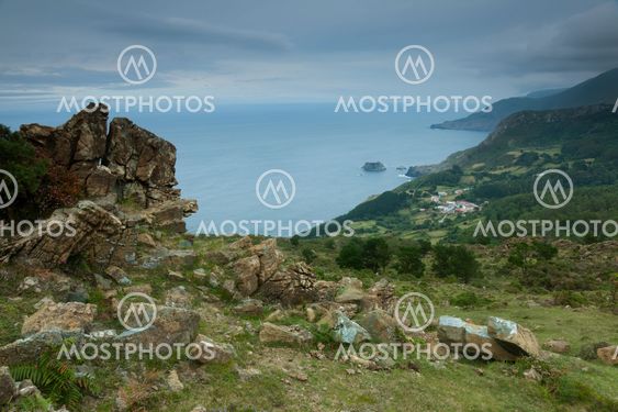 Landscape of A Capelada, Galicia, Spain
