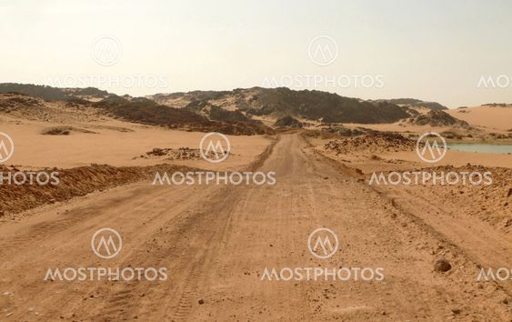 Road to the Sahara desert.