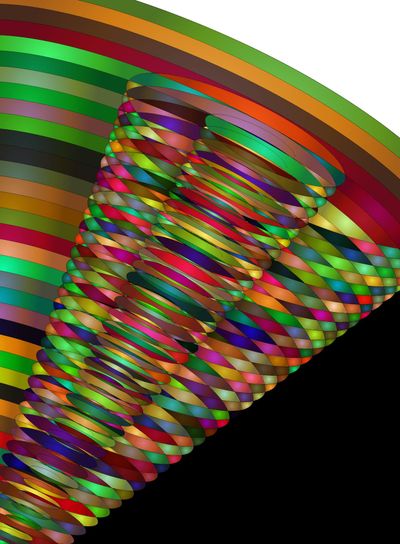 color patterned image of tube