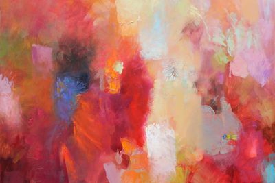 hand painted abstract art