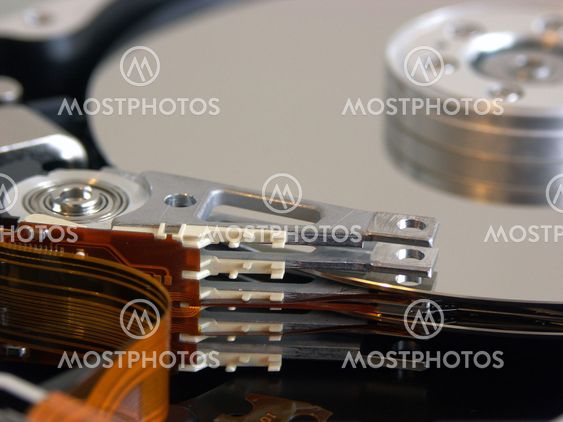 details of an internal computer hard drive