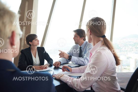 business woman on meeting