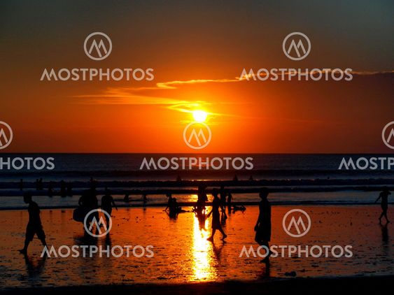 Sunset at Kuta Beach