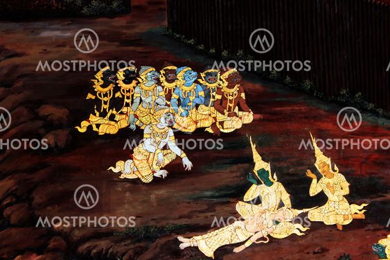 Thai mural.
