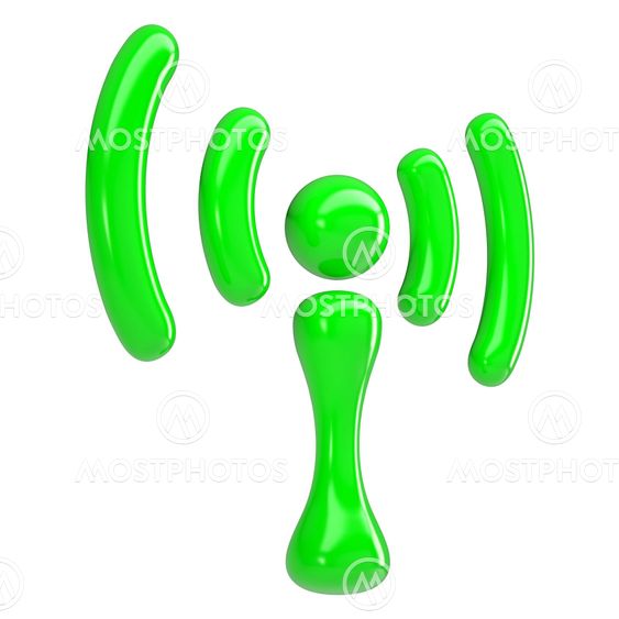 Green sign wi-fi