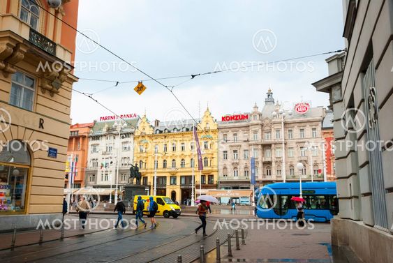 Ban Jelacic square, Zagreb, Croatia