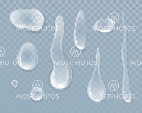 Water Liquid Drops Design Style