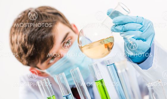 scientist working in the lab
