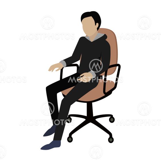 Man Sitting on the Chair and Listening Attentively