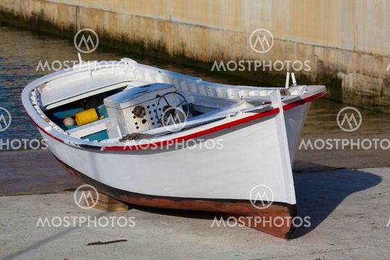 Boat in Figueras, Asturias, Spain