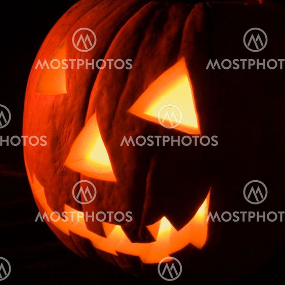 Hohtava jack-o'-lantern.