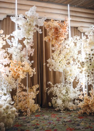 Artificial flower decor to decorate the room for a...