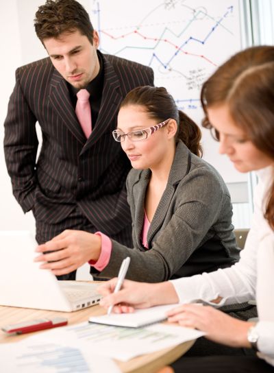 Business meeting - group of people in office