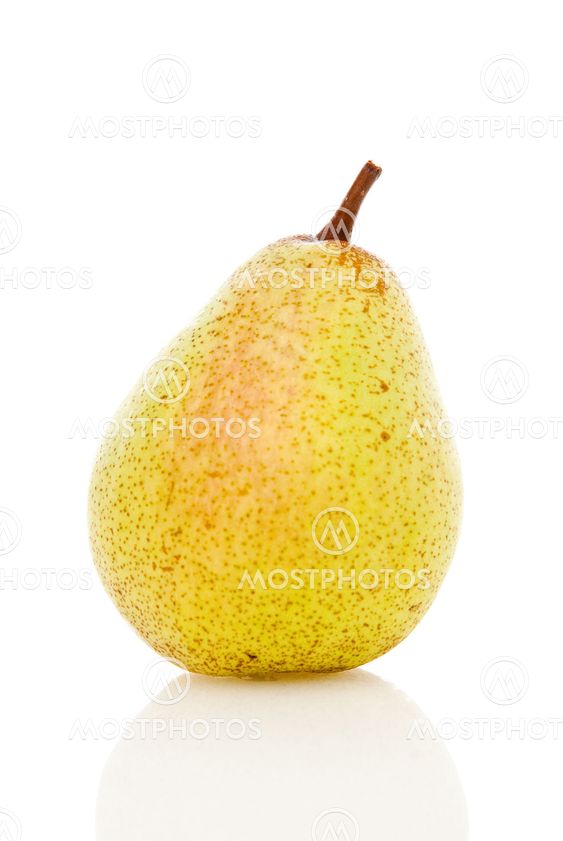 Pear on white background