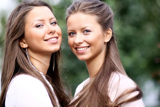 Two sisters young women