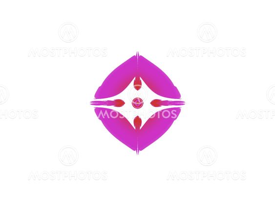 Purple abstract object