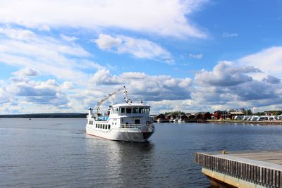 Turbåten Laponia vid Västra Kajen i Piteå