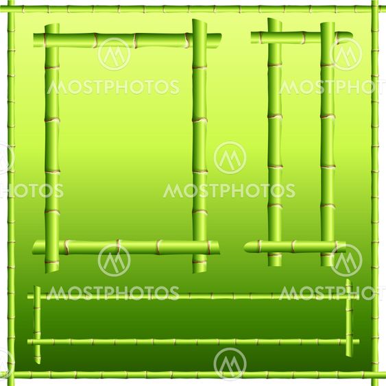 bamboo border elements