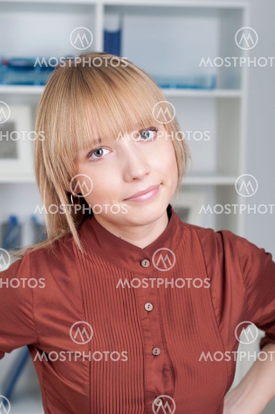 portrait of beautiful business woman