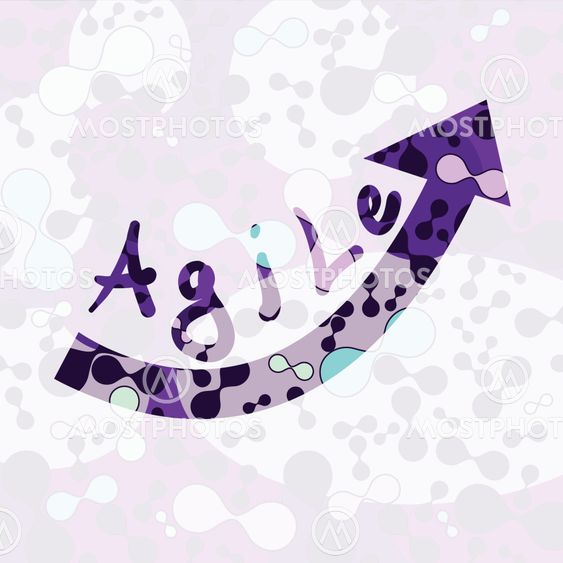 Background with word Agile