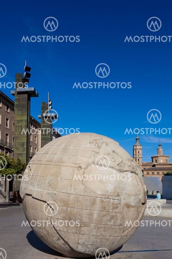 Square of the Pilar, Zaragoza, Aragon, Spain