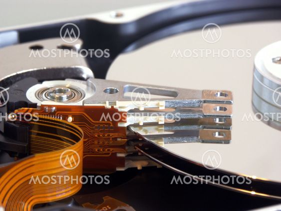 details of an internal computer hard drive