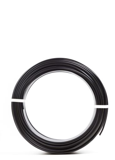 set colored electric cable on white background