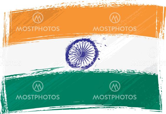 Grunge Indien flag