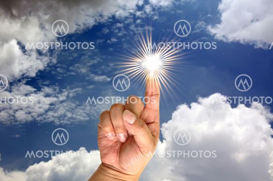 Hand and the sun