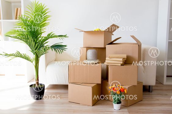 Cardboard boxes - moving to a new house