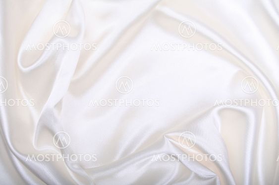 Smooth elegant white silk