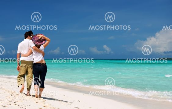 Young couple on the beach