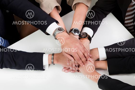 Business handshake over the deal