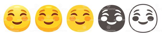 Cute smiling emoji