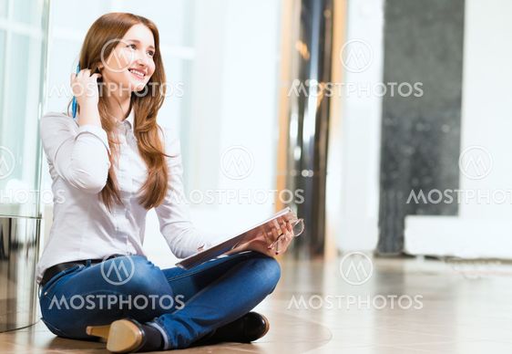 Portrait of an attractive woman